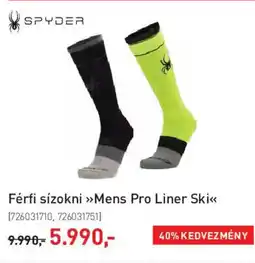 Intersport SPYDER Férfi sízokni Mens Pro Liner Ski ajánlat