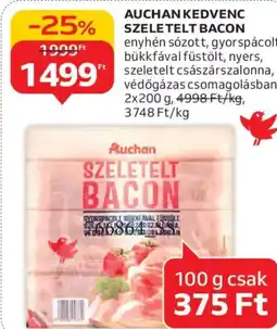 Auchan Auchan kedvenc szeletelt bacon ajánlat