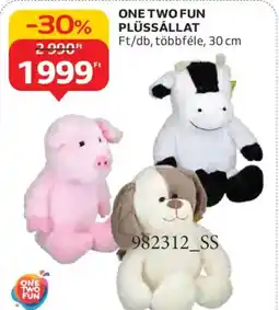 Auchan One two fun plüssállat ajánlat