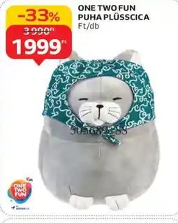 Auchan One two fun puha plüsscica ajánlat