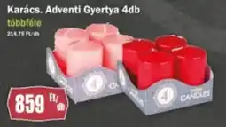 FullDiszkont Karács. Adventi Gyertya ajánlat