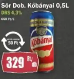 FullDiszkont Sör Dob. Kőbányai ajánlat