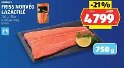 ALDI Gourmet Friss norvég lazacfilé ajánlat