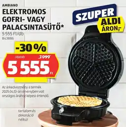 ALDI Ambiano Elektromos gofri-, palacsintasütő ajánlat