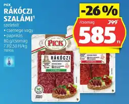 ALDI Pick Rákóczi szalámi ajánlat