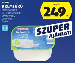 ALDI Milsani Krémtúró ajánlat