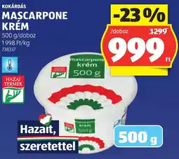 ALDI Kokárdás Mascarpone krém ajánlat