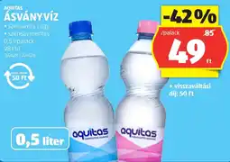 ALDI Aquitas ásványvíz ajánlat