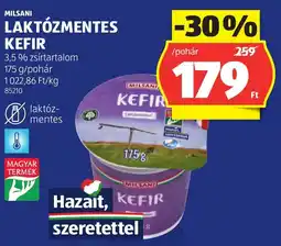 ALDI Milsani laktózmentes kefir ajánlat
