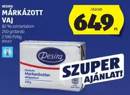 ALDI Desira márkázott vaj ajánlat