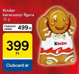 Tesco Kinder karácsonyi figura ajánlat