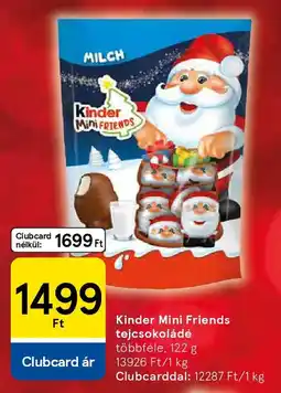 Tesco Kinder Mini Friends tejcsokoládé ajánlat