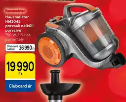 Tesco Hausmeister HM2045 porzsák nélküli porszívó ajánlat