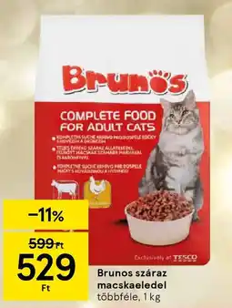 Tesco Brunos száraz macskaeledel ajánlat