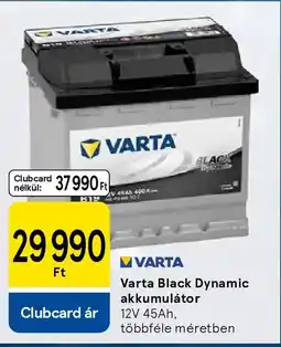 Tesco Varta Black Dynamic akkumulátor ajánlat