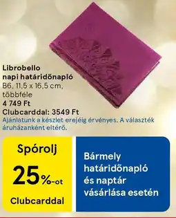 Tesco Librobello napi határidőnapló ajánlat