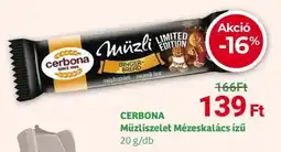 Herbaház CERBONA Müzliszelet Mézeskalács ízű ajánlat