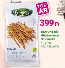 Herbaház BIOPONT BIO Gluténmentes Sóspálcika ajánlat
