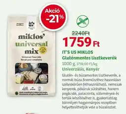 Herbaház IT'S US MIKLOS Gluténmentes lisztkeverék ajánlat