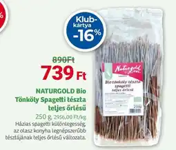 Herbaház NATURGOLD Bio Tönköly Spagetti tészta teljes őrlésű ajánlat