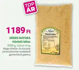 Herbaház DÉNES NATURA Hántolt köles ajánlat