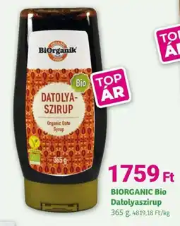 Herbaház BIORGANIC BIO Datolyaszirup ajánlat