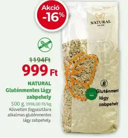Herbaház NATURAL Gluténmentes lágy zabpehely ajánlat