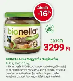 Herbaház BIONELLA Bio Mogyorós Nugátkrém ajánlat