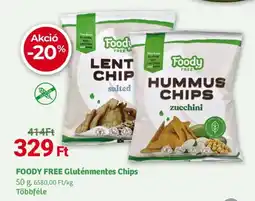 Herbaház FOODY FREE Gluténmentes Chips ajánlat