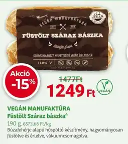 Herbaház VEGÁN MANUFAKTÚRA Füstölt Száraz bászka ajánlat
