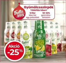 Herbaház Frutta Max Gyümölcsszörpök ajánlat