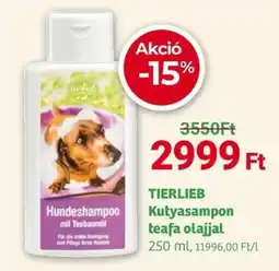 Herbaház TIERLIEB Kutyasampon teafa olajjal ajánlat
