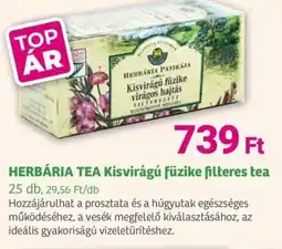 Herbaház HERBÁRIA TEA Kisvirágú füzike filteres tea ajánlat