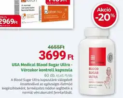 Herbaház USA Medical Blood Sugar Ultra-Vércukor kontroll kapszula ajánlat