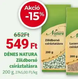 Herbaház DÉNES NATURA Zöldborsó csíráztatásra ajánlat