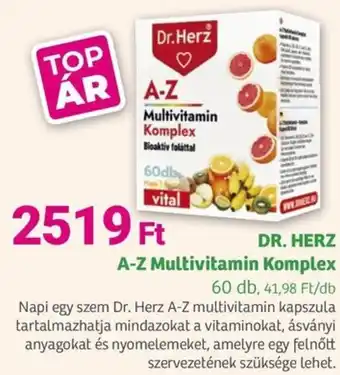 Herbaház DR. HERZ A-Z Multivitamin Komplex ajánlat