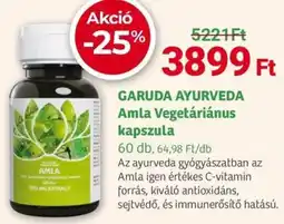 Herbaház GARUDA AYURVEDA Amla Vegetáriánus kapszula ajánlat
