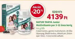 Herbaház NATUR TANYA Junior Multivitamin por 3-12 éves korig ajánlat