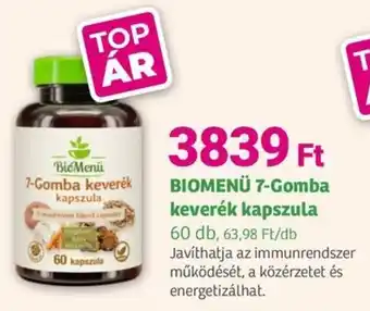 Herbaház BIOMENÜ 7-Gomba keverék kapszula ajánlat
