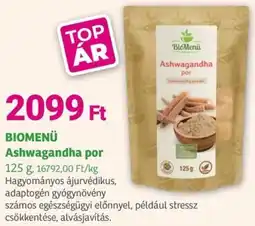 Herbaház BIOMENÜ Ashwagandha por ajánlat