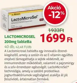 Herbaház LACTOMICROSEL tabletta ajánlat