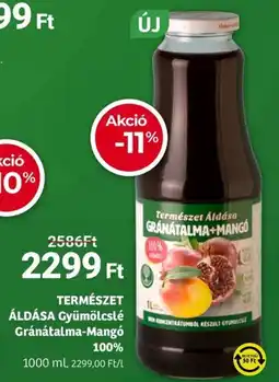 Herbaház TERMÉSZET ÁLDÁSA Gyümölcslé Gránátalma-Mangó ajánlat