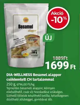 Herbaház DIA-WELLNESS Besamel alappor csökkentett CH tartalommal ajánlat