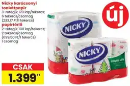 Spar Nicky karácsonyi toalettpapír ajánlat