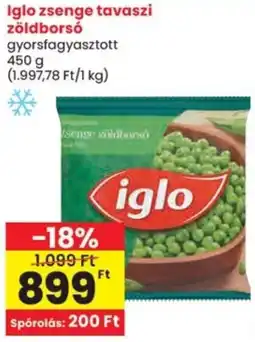 Spar Iglo zsenge tavaszi zöldborsó ajánlat