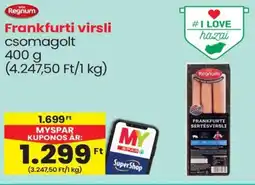 Spar Regnum Frankfurti virsli ajánlat