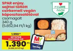 Spar SPAR enjoy. sajttal töltött csirkemell vegán káposztasalátával ajánlat
