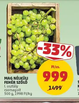 PENNY MAG NÉLKÜLI FEHÉR SZŐLŐ ajánlat