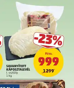 PENNY SAVANYÍTOTT KÁPOSZTALEVÉL ajánlat