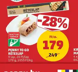 PENNY PENNY TO GO RÉTESLAP ajánlat